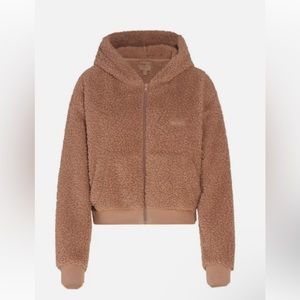 SKIMS Sherpa Teddy Crop Jacket
